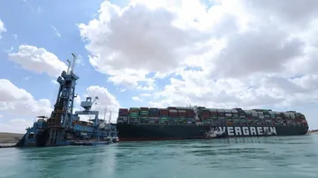321 Vessels Jammed Around Suez Canal