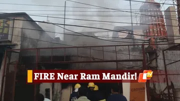 Fire Mishap Near Bhubaneswar Ram Mandir, Flower Shop Completely Gutted
