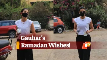 Actress Gauhar Khan Wishes Peace and Unity