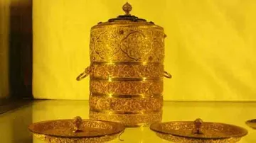 Gold tiffin box, artefacts stolen from Nizam's Museum