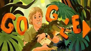 Google remembers Irwin, the crocodile hunter