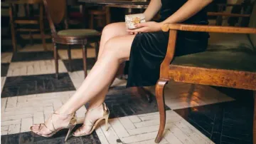 Woman wearing high heels 