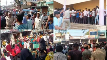 Hijab Row Turns Violent In K'taka; Stone Pelting, Lathi-Charge Incidents Reported