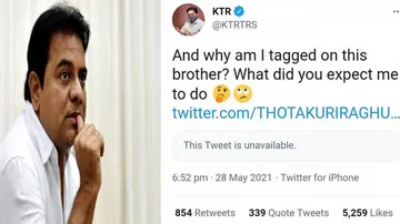 Telangana Minister Stunned By Tweet For Help With Missing Leg Piece