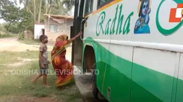 Bus Turns Shelter For Cyclone Yaas-Hit Family In Odisha