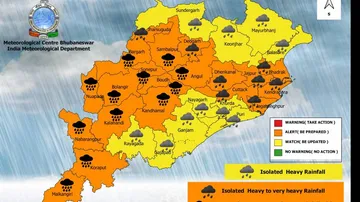 Low Pressure To Trigger Heavy Rain In Odisha; IMD Warns Of Thunderstorm, Severe Lightning