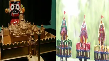 Odisha Students Sculpt Miniature Models Of Srimandir, Chariots Of Trinity
