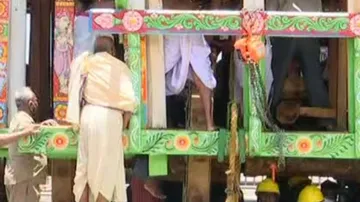 Puri Ratha Jatra 2021: Cracks In Chariots’ Wheels Before Ritual, Repair Works In Progress