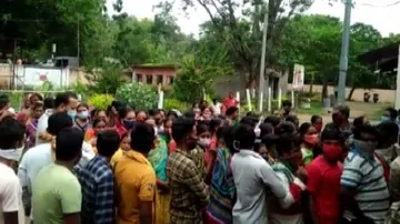 Beneficiaries Block Highway Protesting Covid Vaccine Crunch In Boudh