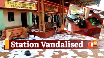 Banshapani Railway Station, Keonjhar, Station Vandalised