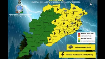 Heavy Rain To Lash Odisha Districts Till Oct 19: Check IMD’s Latest Weather Forecast 