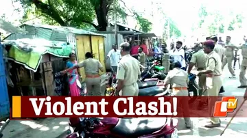 Police Protestor Clash
