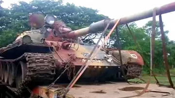 India's Mighty T-55 Battle Tank Now A Showpiece In Odisha College