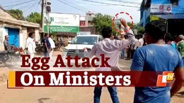 Egg Attack On Ministers