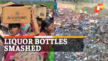 Anti Liquor Protest, Keonjhar