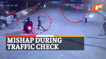 Bike accident, Helmet Checking, Traffic Norms, CCTV Footages