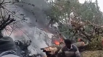 Indian Army Chopper Carrying Top Officials Crashes In Tamil Nadu