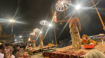 Ganga Aarti At Dashashwamedh Ghat