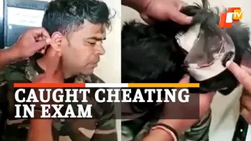 Cheating At UP Sub Inspector Exam