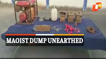 Maoist Dump Unearthed in Malkangiri