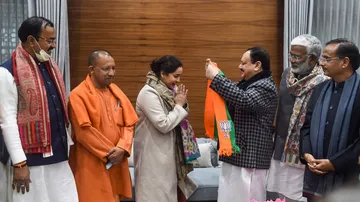  Aparna Yadav Joins BJP
