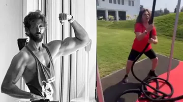 Hrithik Roshan Shares Videos Of His 'Fitness Freak' 68YO Mother's Intense Workout | Watch