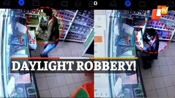 Bhubaneswar Robbery, CCTV, Loot On Camera, Medicine Store Loot