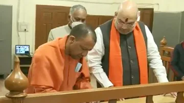 Battle For UP: Yogi Files Nomination In Amit Shah's Presence