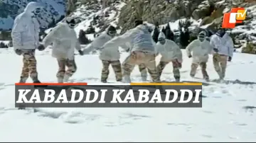 Watch: ITBP Jawans Playing Kabaddi In Snow In Himachal Pradesh
