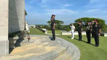 Indian Army Chief Gen Naravane Pays Tribute To World War II Martyrs At Kranji War Memorial In Singap