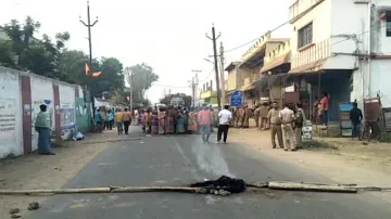 Road blocked after youth's death in accident