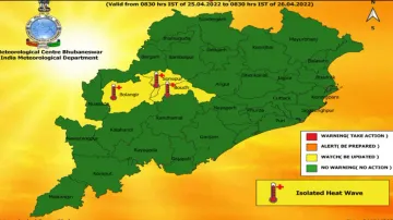 Heatwave alert for Odisha