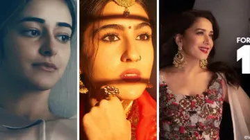 Ananya Panday, Sara Ali Khan, Madhuri Dixit