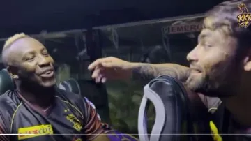 Rinku Singh-Andre Russell bonding