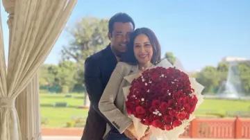 Leander Paes and Kim Sharma