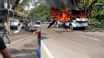4 dead, 22 hurt after bus carrying pilgrims catches fire in J&K