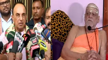 Subramanian Swamy meets Puri Shankaracharya