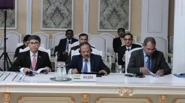Afghanistan and flow of abandoned US weapons to Kashmir topped NSA Doval's agenda in Dushanbe