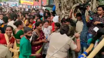 Stampede, lathi charge at ticket counters for Barabati T20I