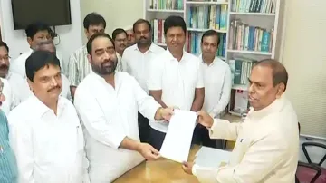 Bikram Arukha files nomination for Odisha Assembly Speaker post