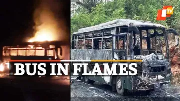 Bus Fire,  Keonjhar