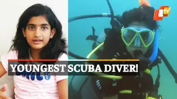 Scuba diver, Tisya Panigrahi