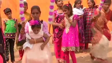 Visually impaired students enjoy Raja to the fullest 