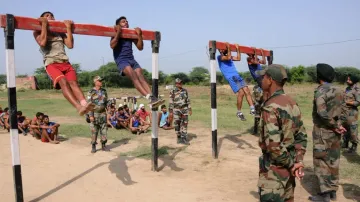 Army recruitment camp