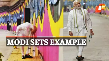 PM Modi, Modi Picks Garbage