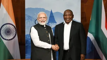 Modi holds talks with S African Prez Ramaphosa in Germany; discusses friendship, trade and defence