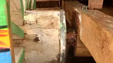 Cracks appear in wheels of Taladhwaja and Darpadalana chariots 