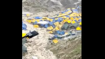 Cloudburst hits Amarnath cave area: Eight killed, rescue operation underway