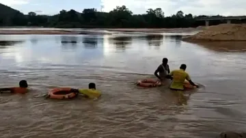 Firefighters Search For Missing Youth In Koel River