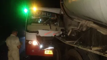 Bus-Tanker Collision